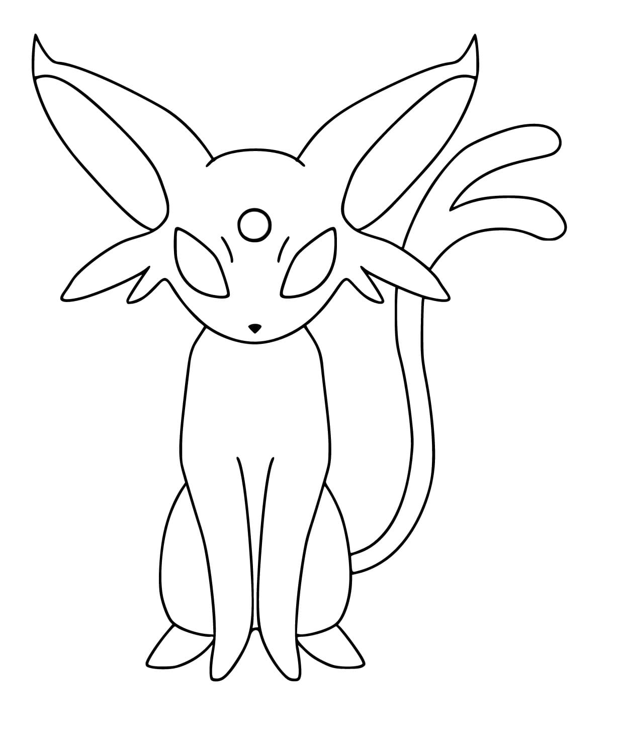 Coloriage Espeon Pour Enfants
