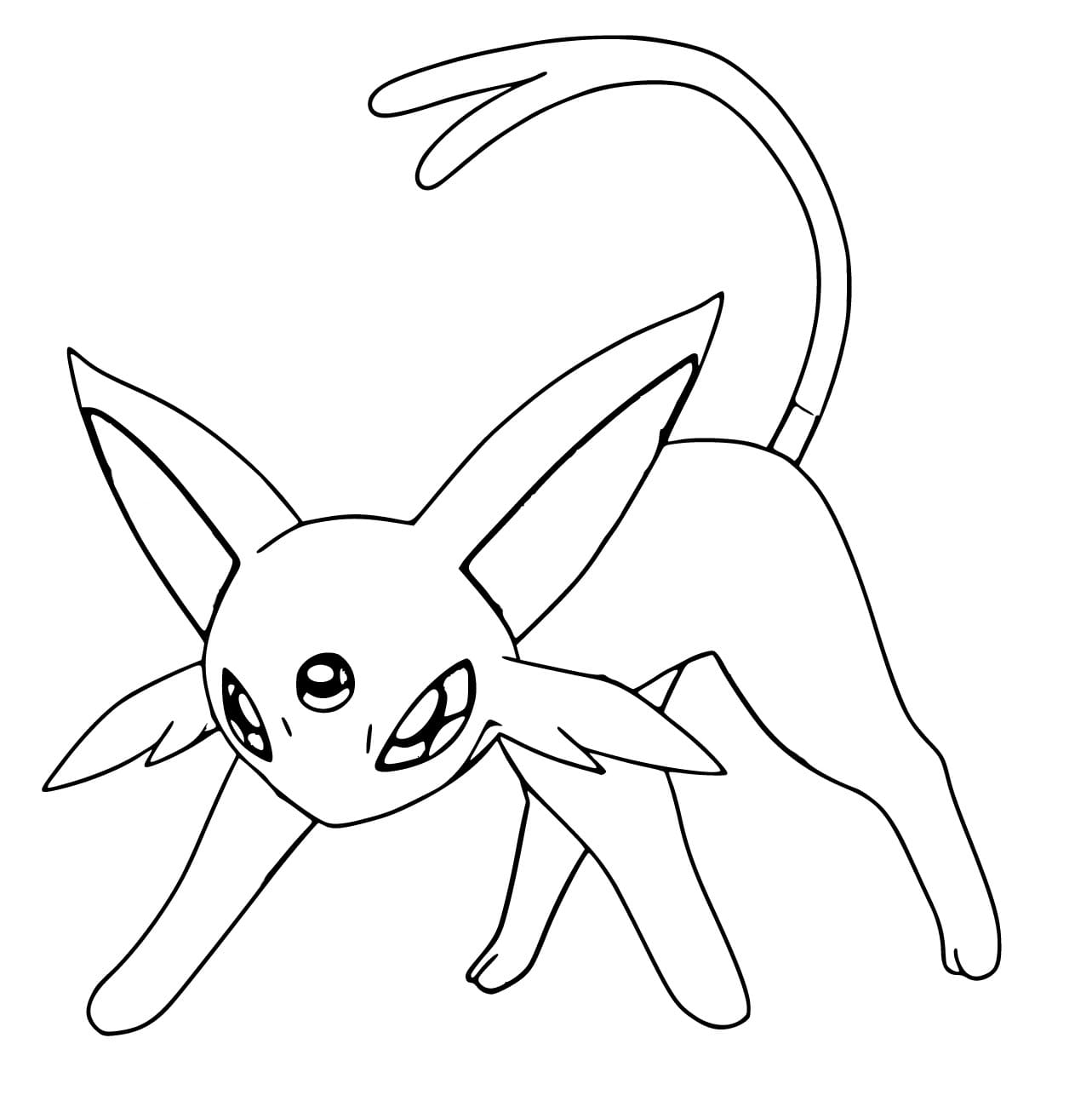 Coloriage Espeon Pour les Enfants