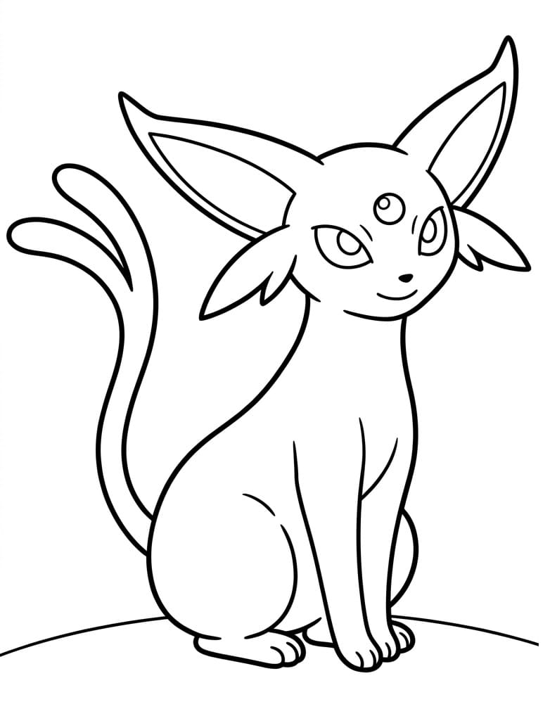 Coloriage Espeon