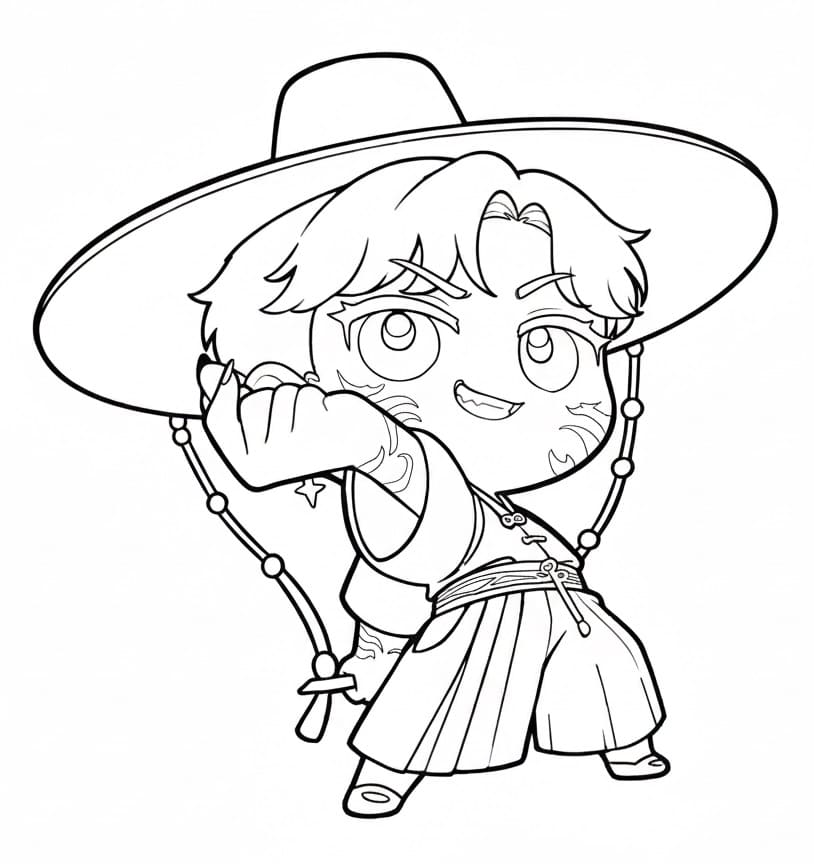 Coloriage Jinu Chibi