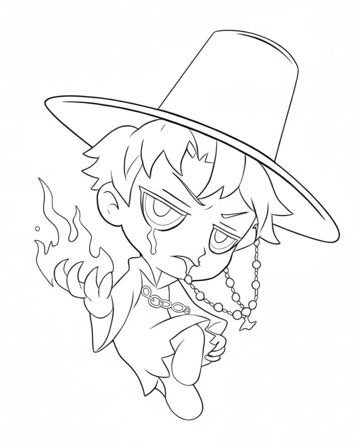 Coloriage Jinu dans KPop Demon Hunters