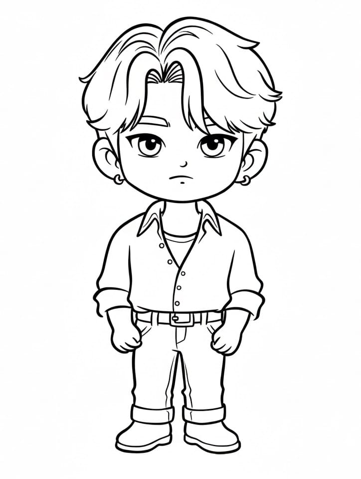 Coloriage Jinu dans Saja Boys