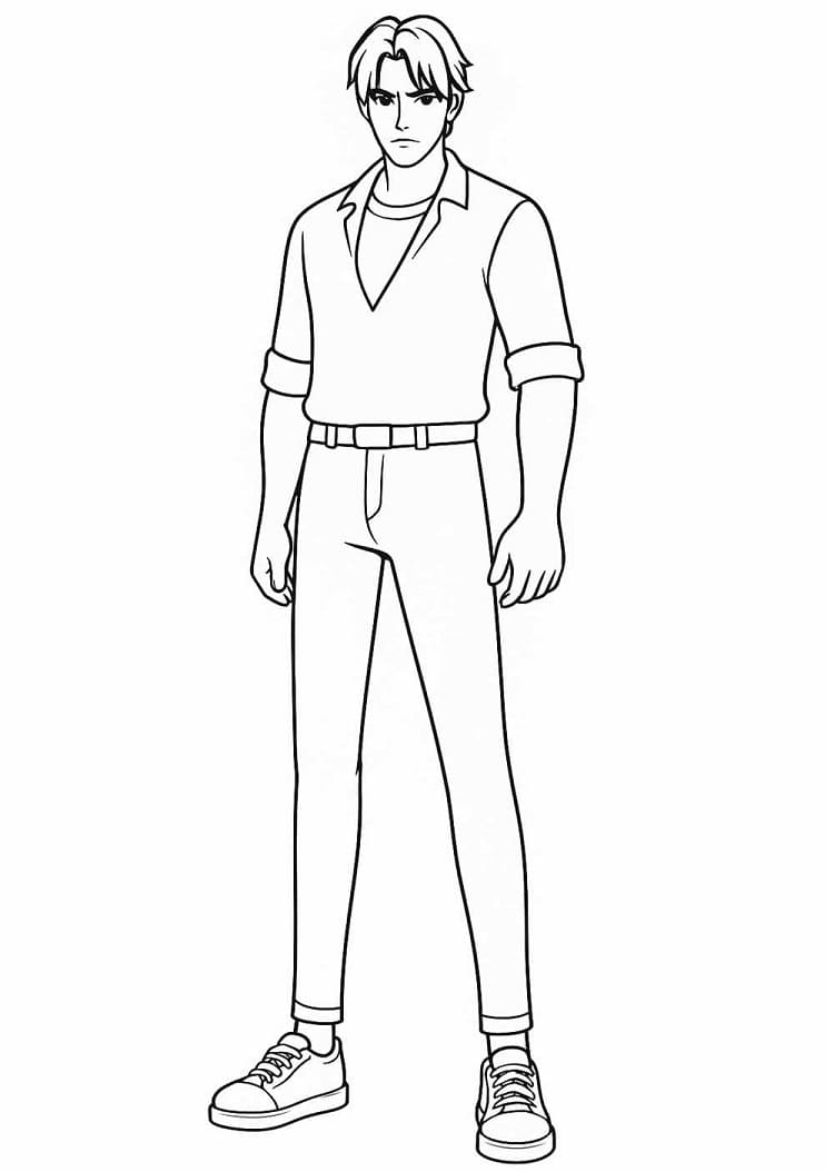 Coloriage Jinu de KPop Demon Hunters