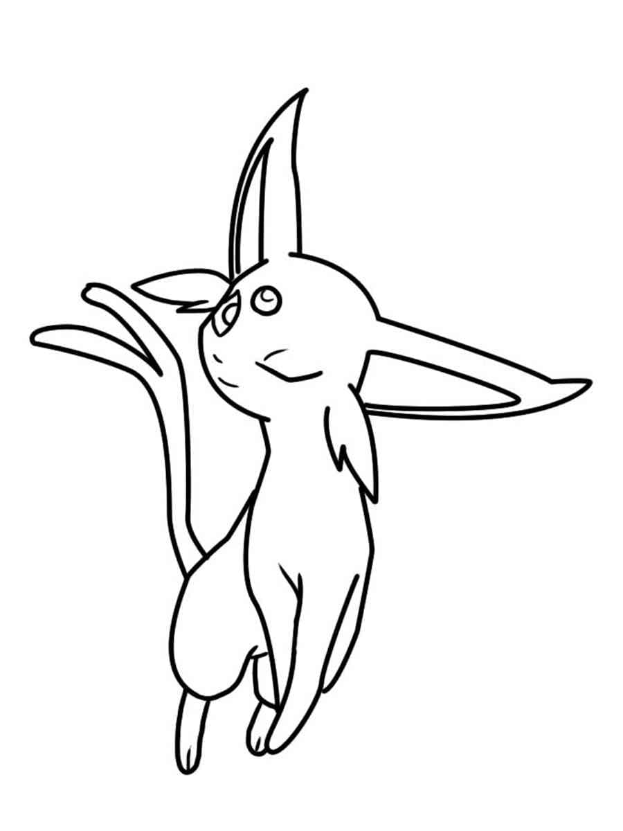 Coloriage Joli Espeon
