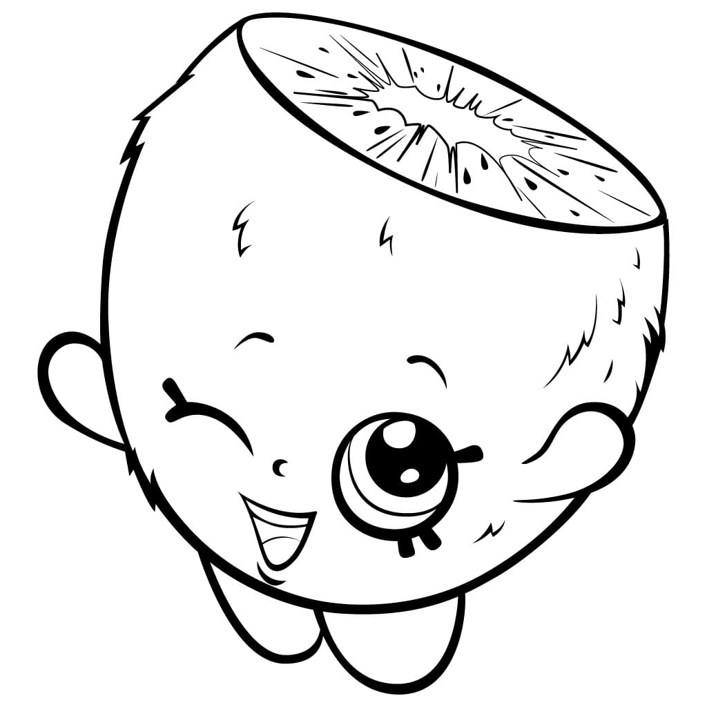Coloriage Joli Kiwi