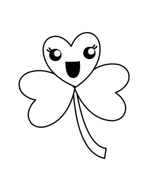 Coloriage Joli trèfle