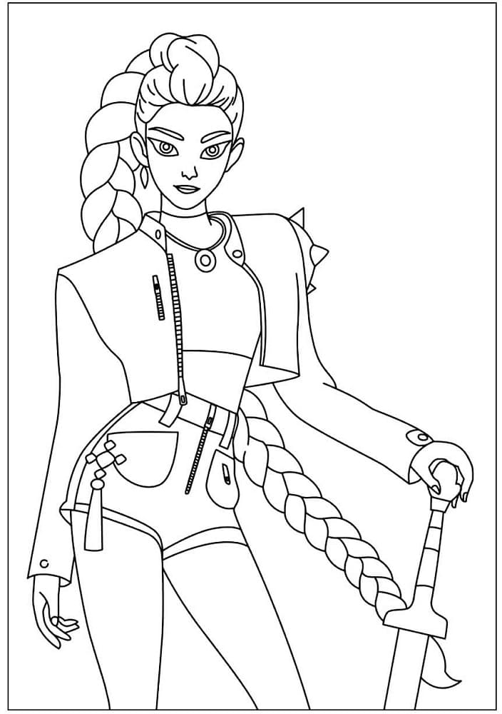 Coloriage Jolie Rumi