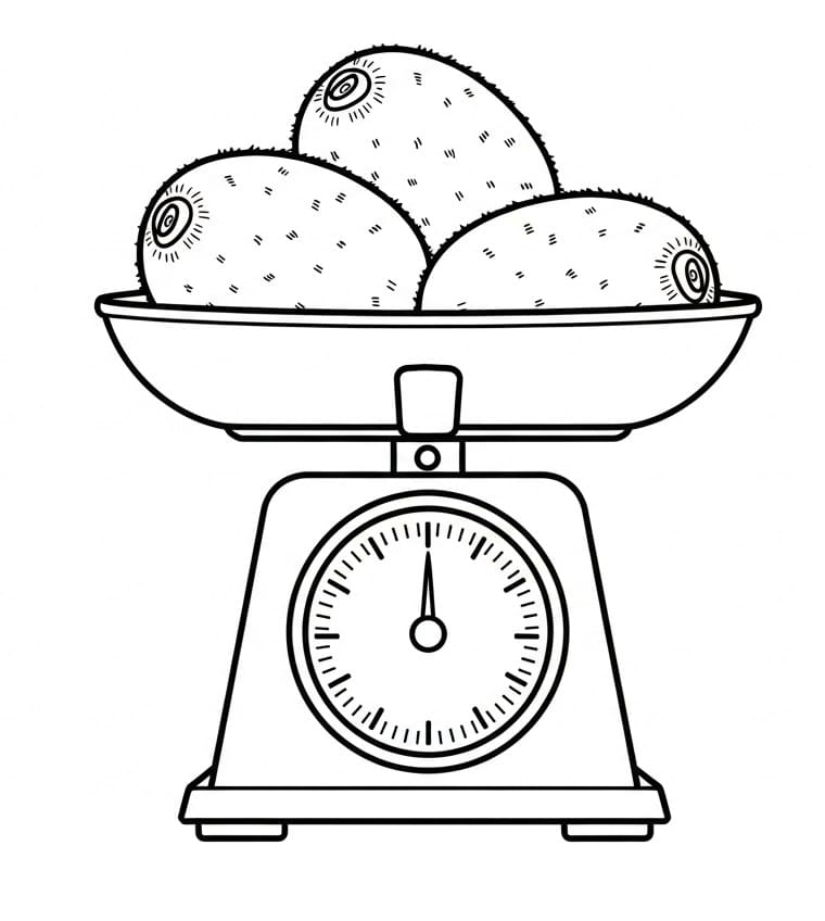 Coloriage Kiwi Gratuit Pour les Enfants