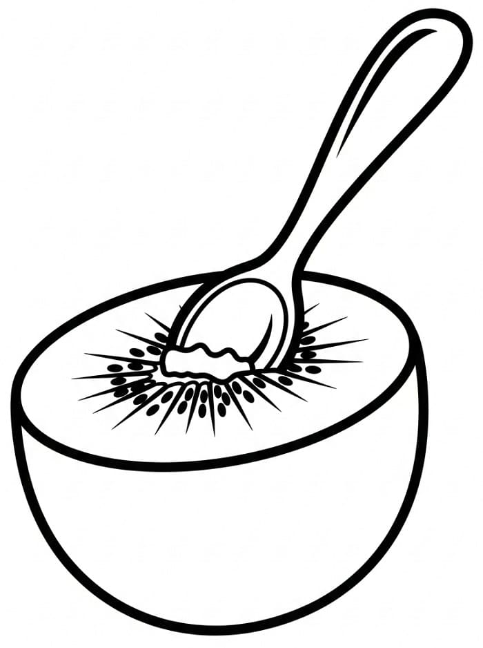 Coloriage Kiwi Gratuit