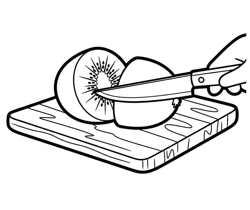 Coloriage Kiwi Imprimable Gratuit