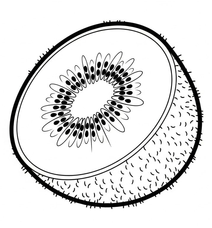 Coloriage Kiwi Imprimable Pour les Enfants