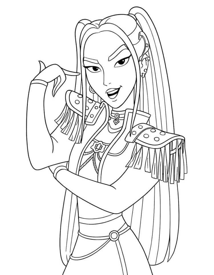 Coloriage KPop Demon Hunters Mira