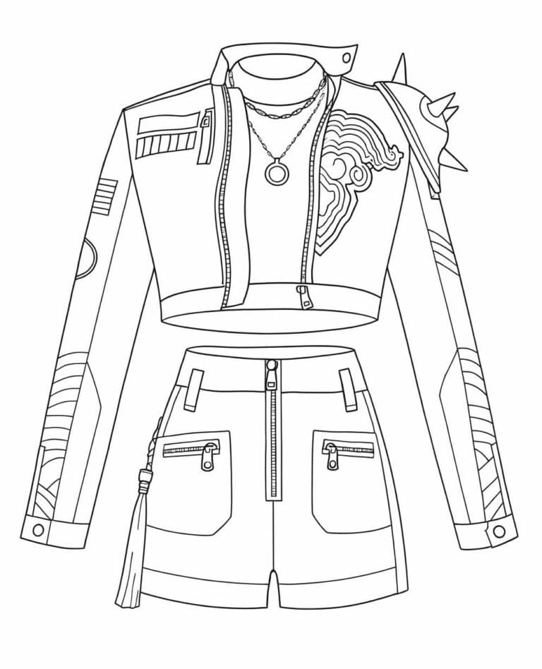 Coloriage KPop Demon Hunters Rumi