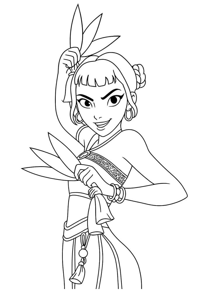 Coloriage KPop Demon Hunters Zoey