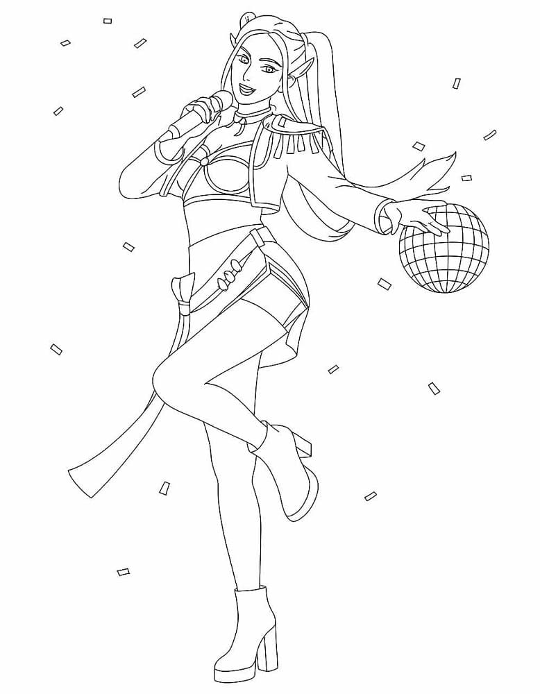 Coloriage La Belle Mira