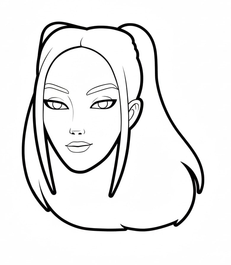 Coloriage Le Visage de Mira