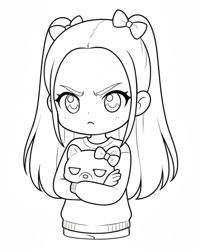 Coloriage Mira Chibi