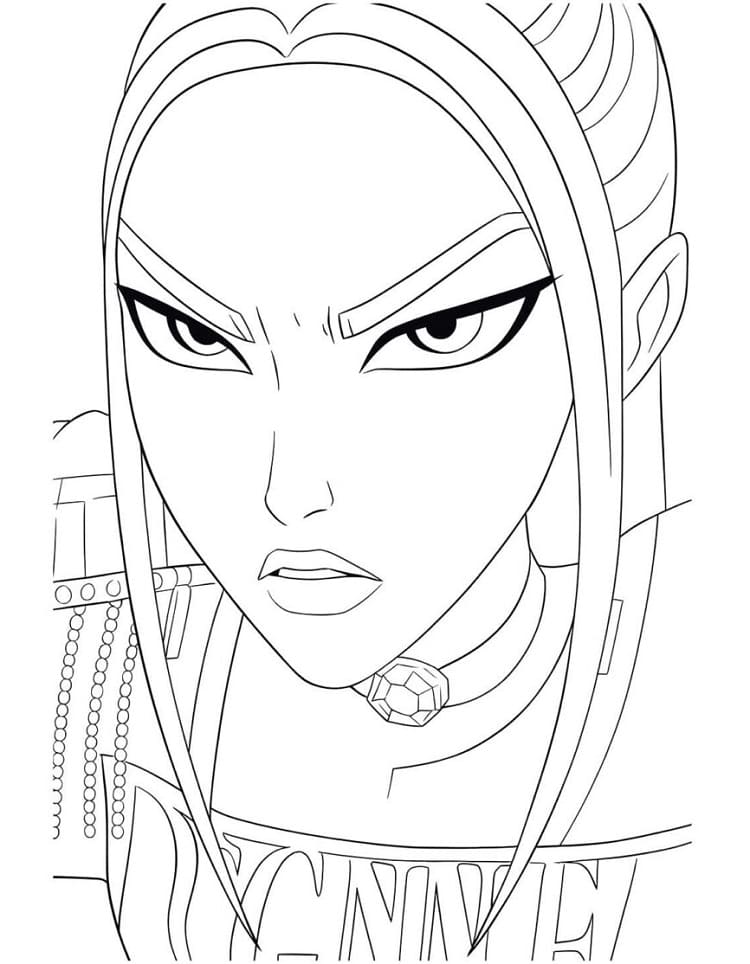 Coloriage Mira en colère