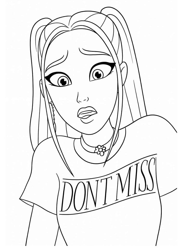 Coloriage Mira KPop Demon Hunters