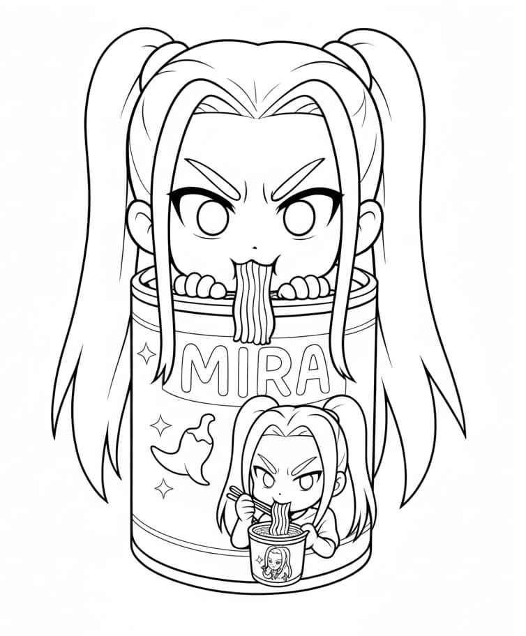 Coloriage Mira mignonne