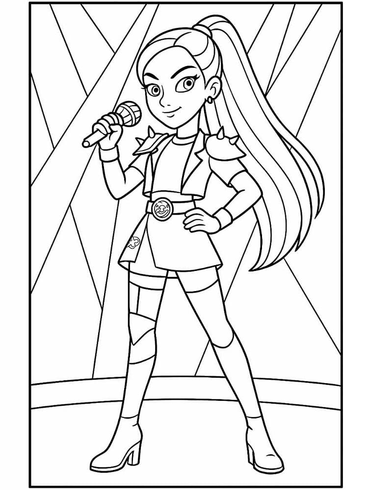 Coloriage Mira souriante