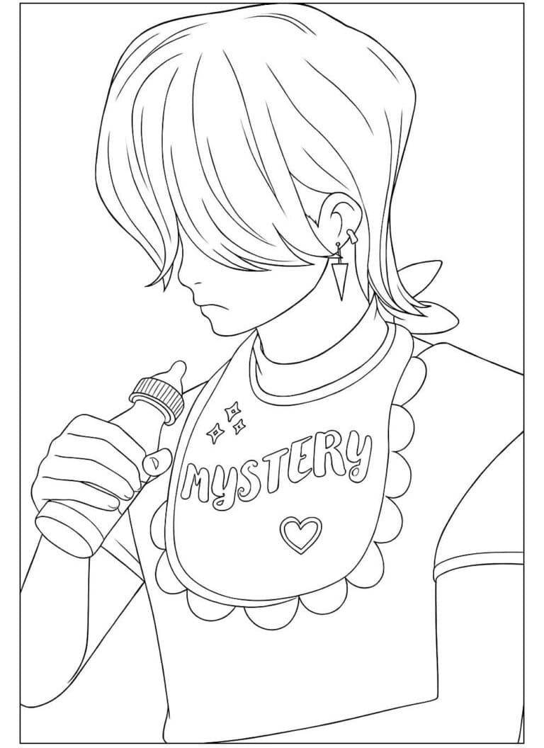 Coloriage Mystery dans Saja Boys