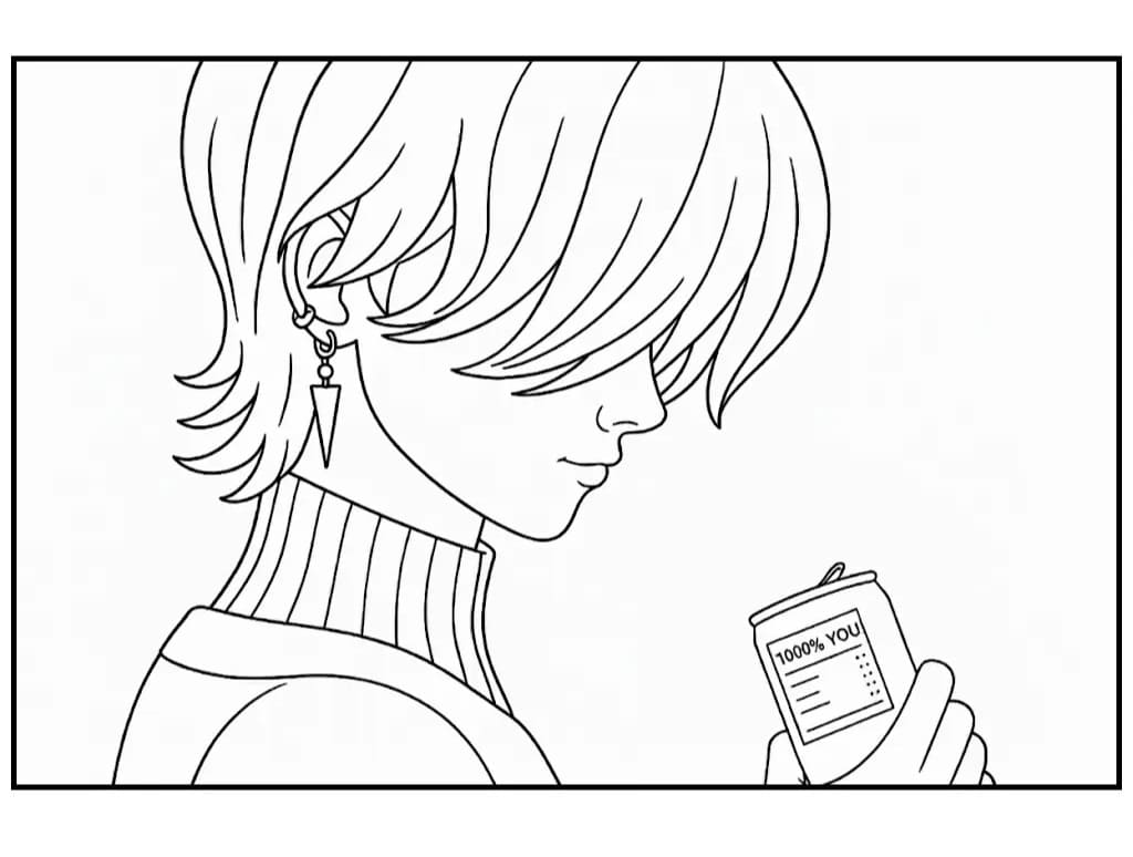 Coloriage Mystery Saja de KPop Demon Hunters