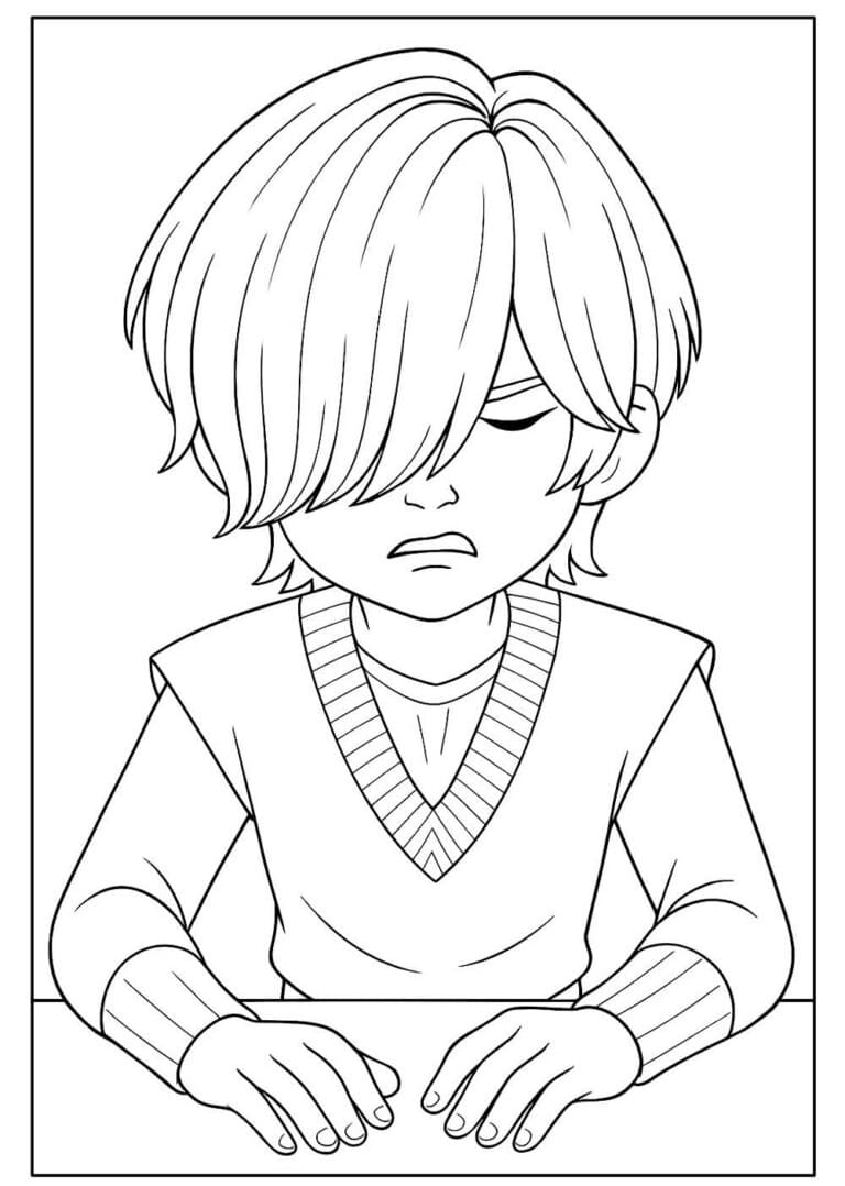 Coloriage Mystery Saja Imprimable Gratuit Pour les Enfants