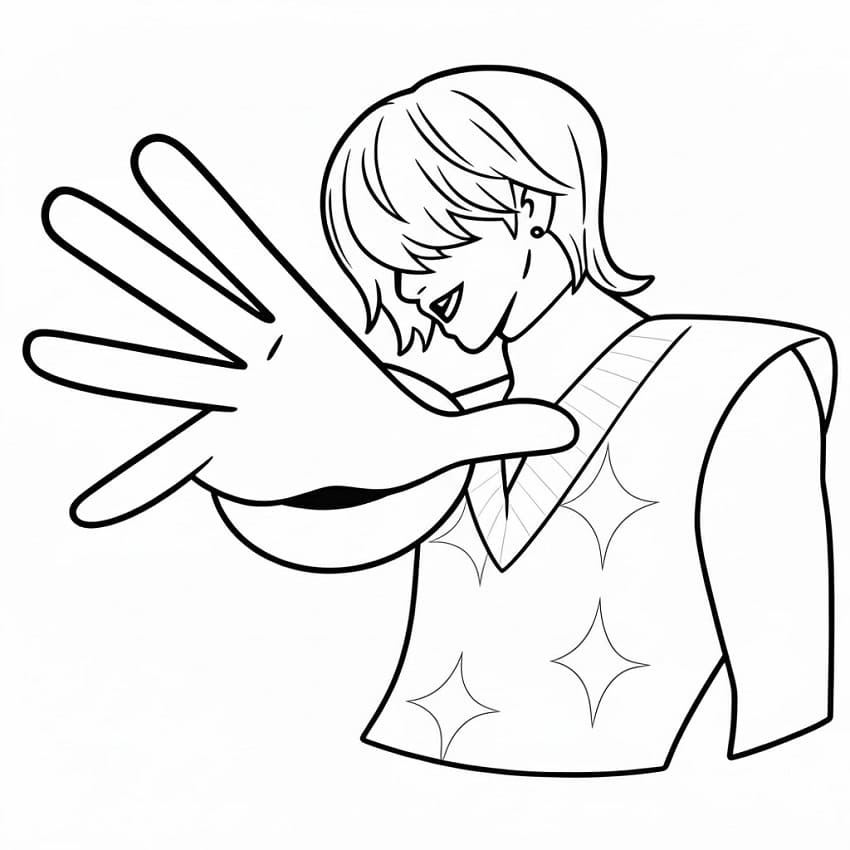 Coloriage Mystery Saja Imprimable Gratuit