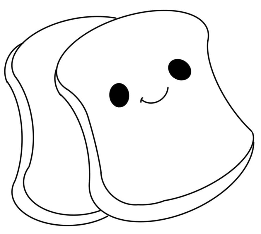 Coloriage Pain adorable