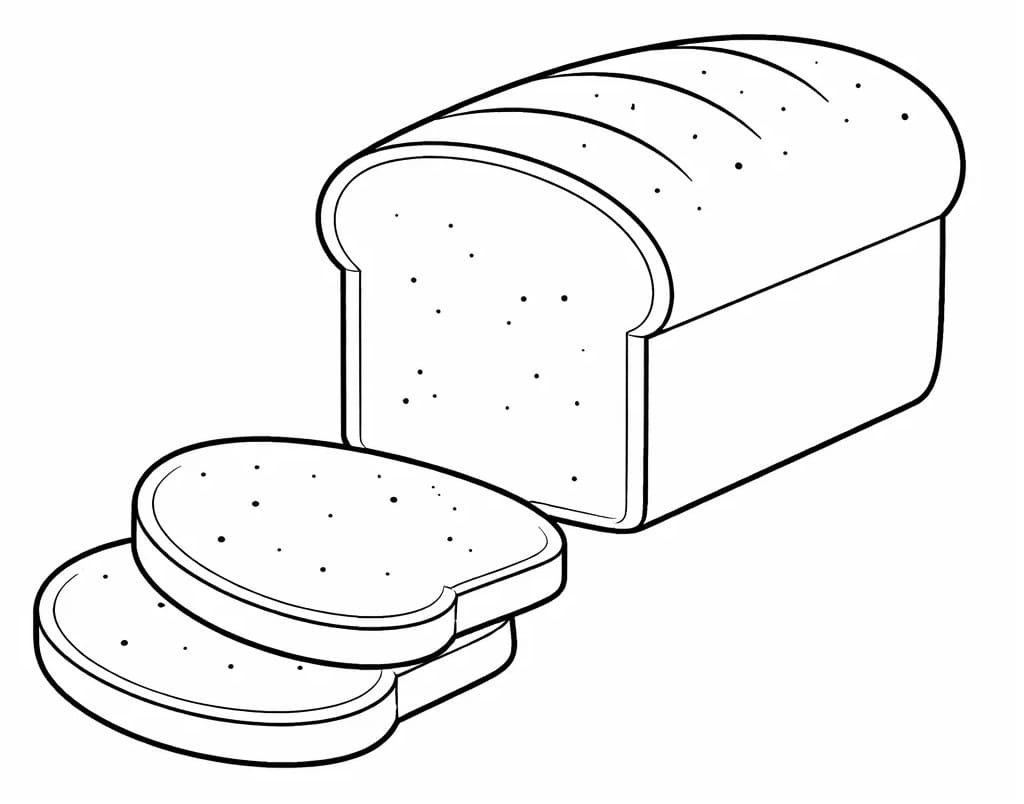 Coloriage Pain facile