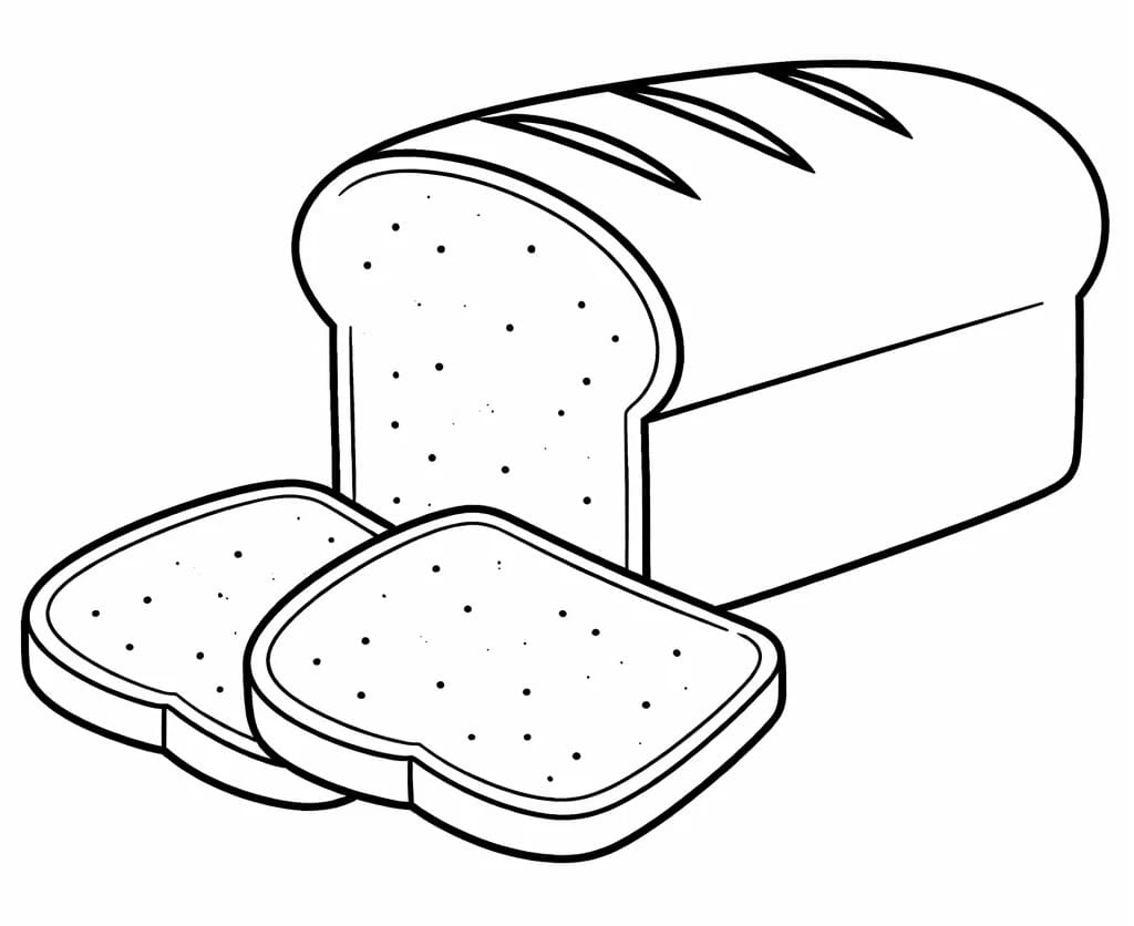 Coloriage Pain simple