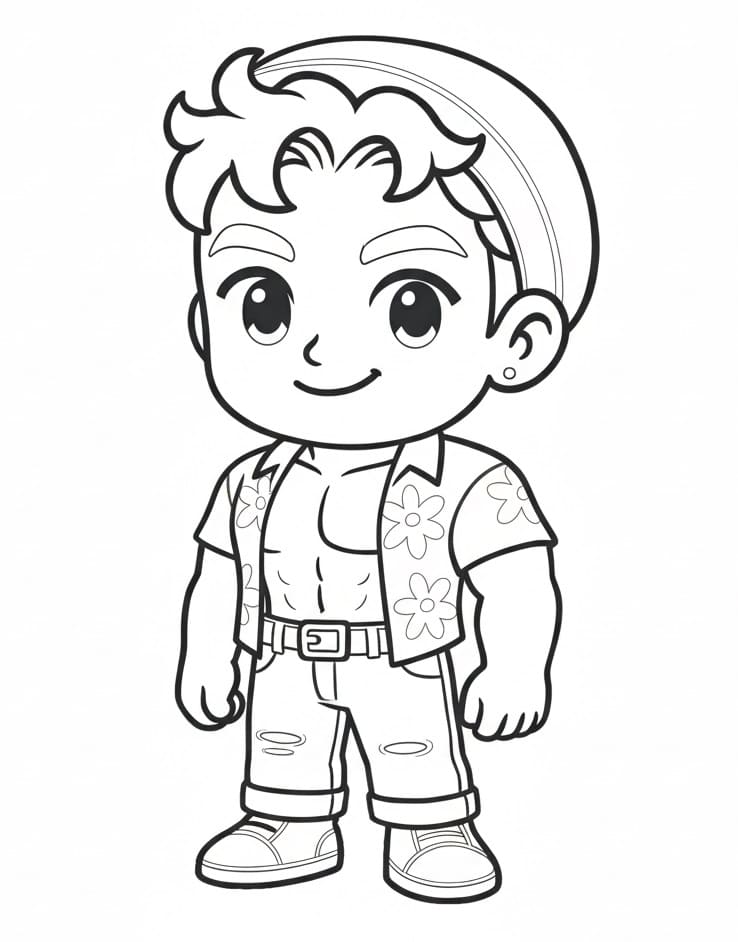 Coloriage Petit Abby Saja