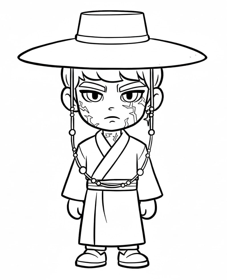 Coloriage Petit Jinu