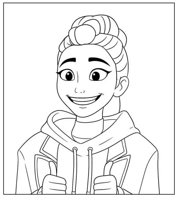 Coloriage Rumi drôle