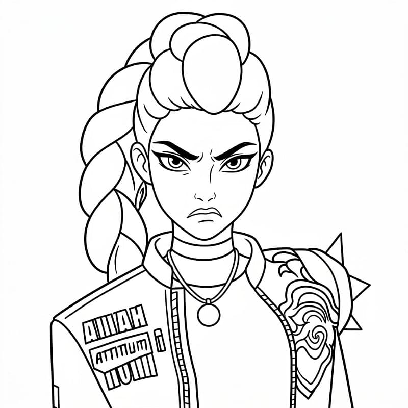 Coloriage Rumi en colère