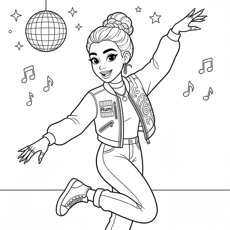 Coloriage Rumi heureux