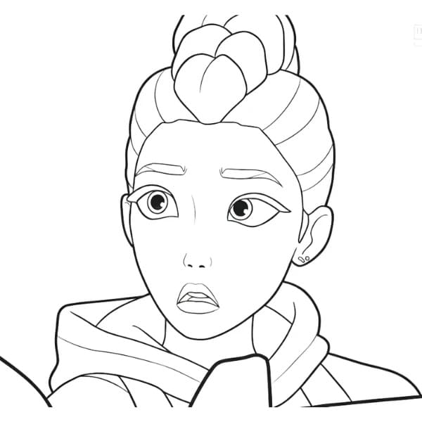 Coloriage Rumi Kang de KPop Demon Hunters