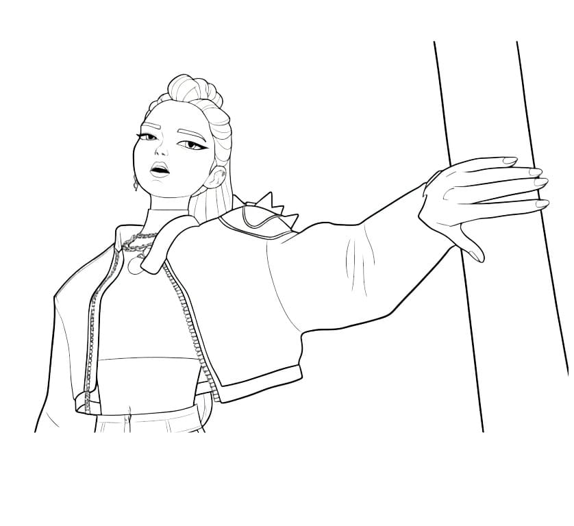 Coloriage Rumi Kang KPop Demon Hunters