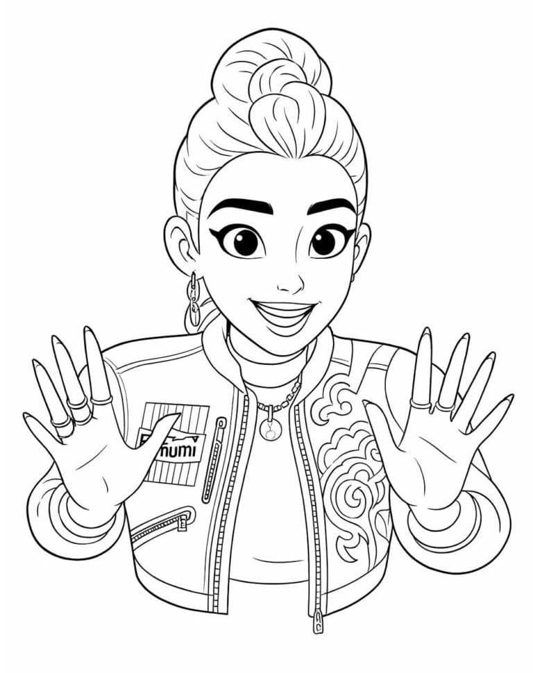 Coloriage Rumi souriant