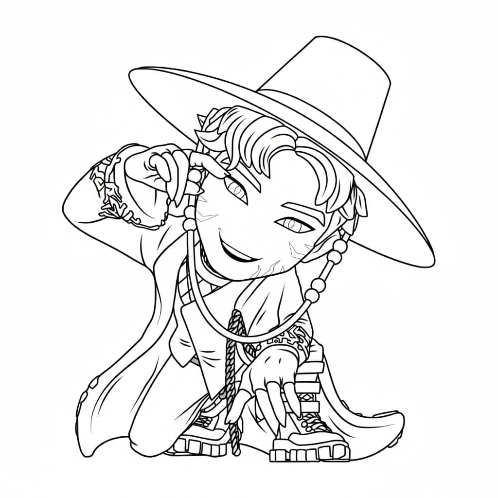 Coloriage Saja Boys Abby