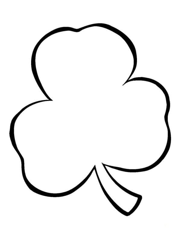 Coloriage Trèfle porte-bonheur