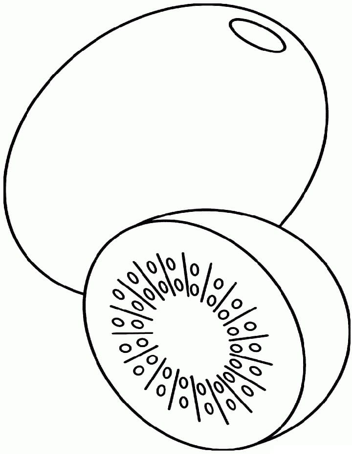 Coloriage Un Kiwi