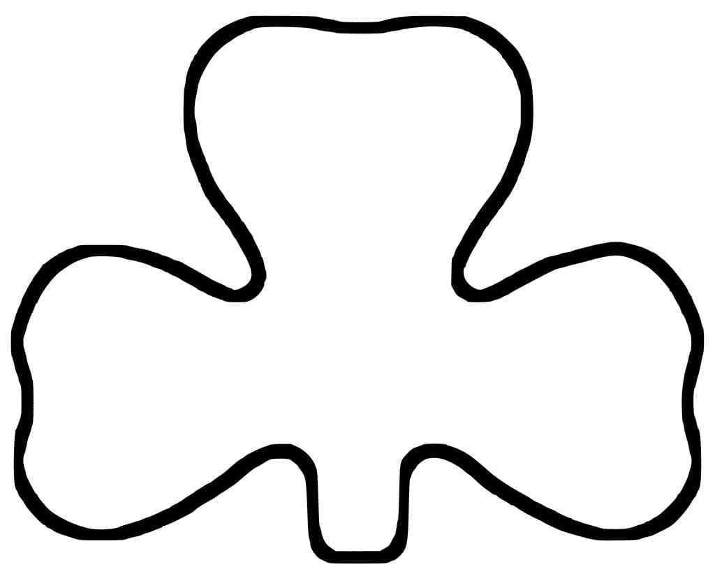 Coloriage Un Trèfle Facile