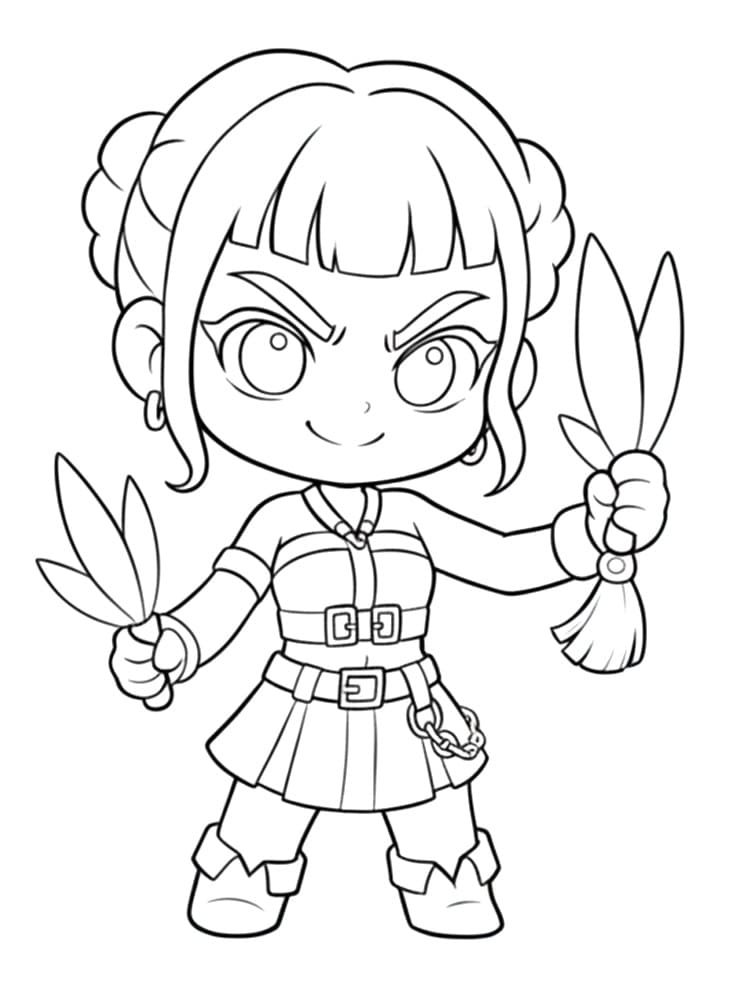 Coloriage Zoey Chibi