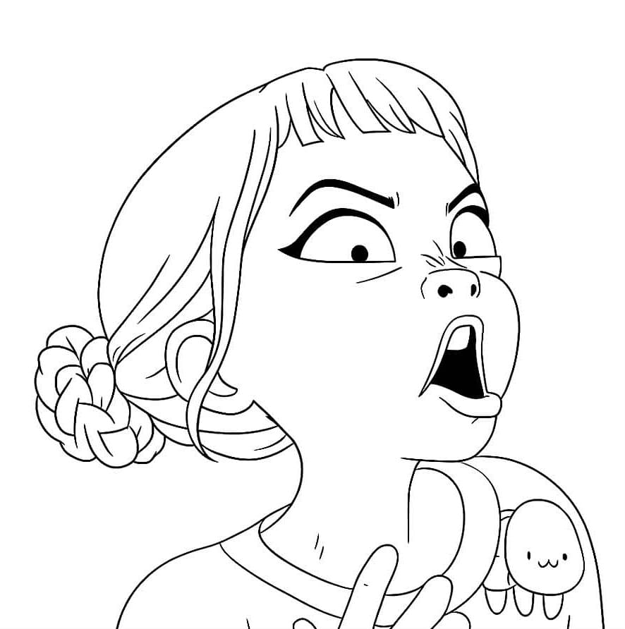 Coloriage Zoey Drôle