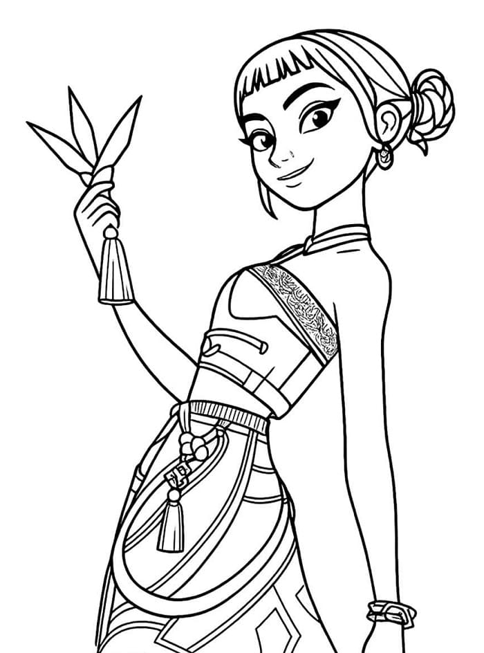 Coloriage Zoey géniale