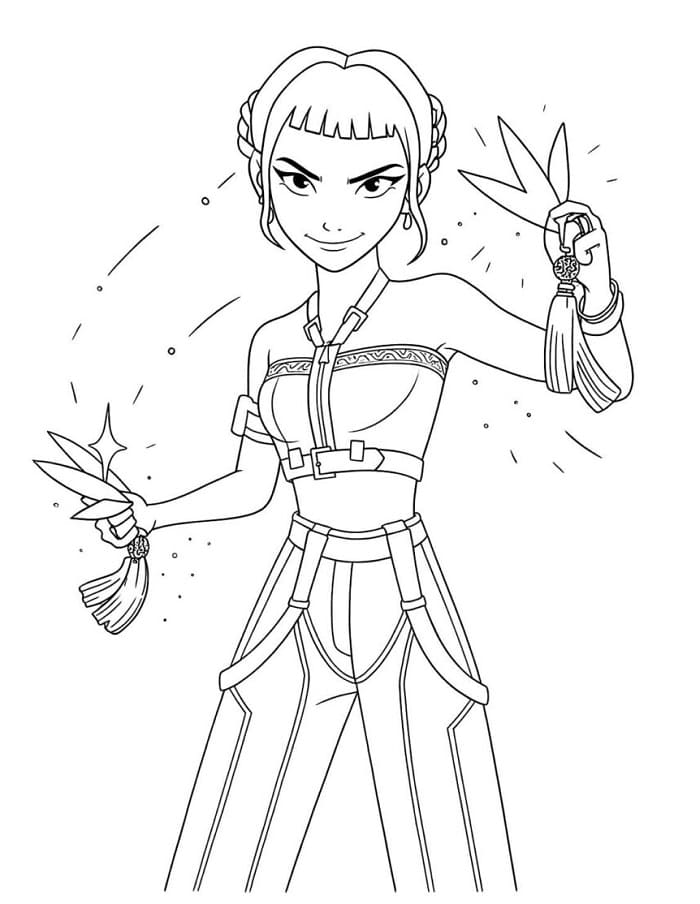 Coloriage Zoey Imprimable Gratuit