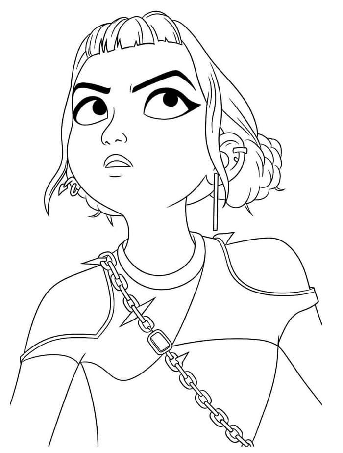 Coloriage Zoey Imprimable Pour les Enfants