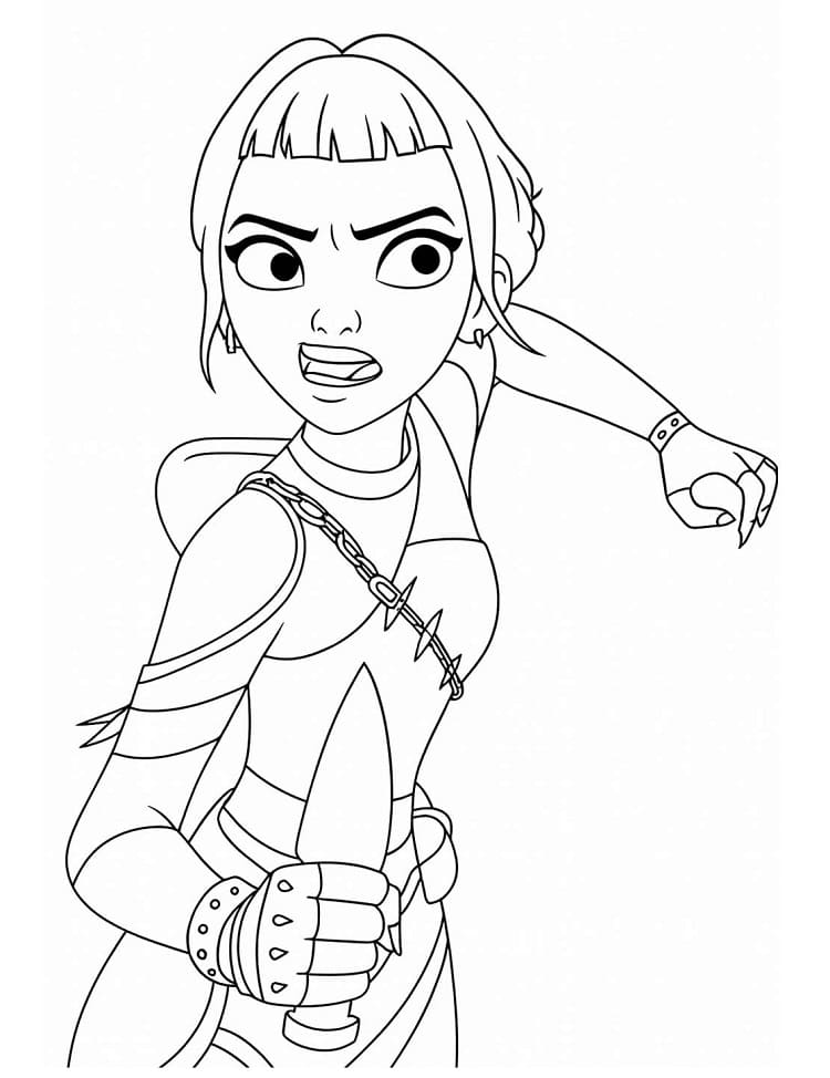 Coloriage Zoey Imprimable